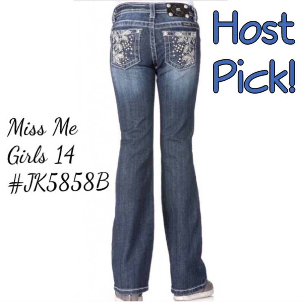 Host Pick! Miss Me Girls JK5858B Jeans Rhinestone